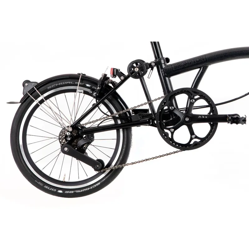 Brompton P Line Urban High Bar Folding Bike Black Available to Order-4